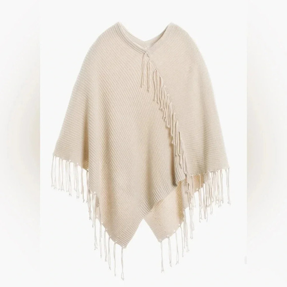 Chico's One Size Jane Shimmer Poncho NEW! - Picture 4 of 9